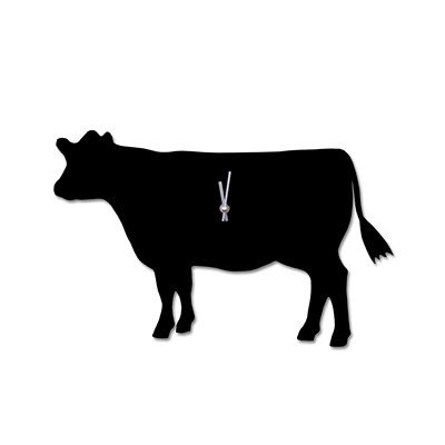 Details about   Black Cow With Waggy Tail Battery Operated Wall Clock